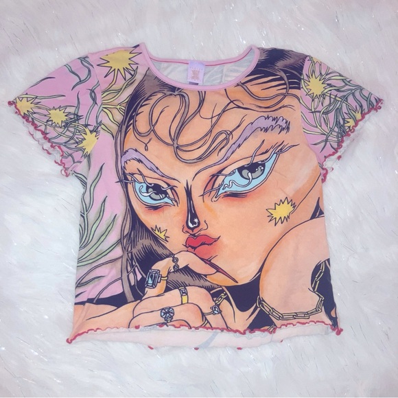 SAVAGE X ALICE BLOOMFIELD SLEEP BABY TEE - Picture 1 of 5